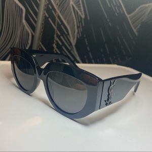 Yves Saint Laurent Black Cat Eye Sunglasses